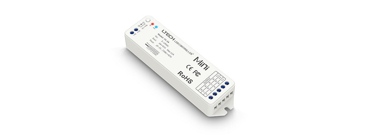 LTECH F4-3A Wireless Receiver RGB LED Controller