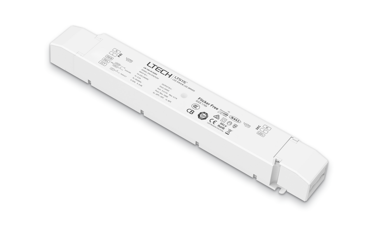 LTECH 100W 24V Constant Voltage LED Driver LM-100-24-G2D2 | DALI Dimmable