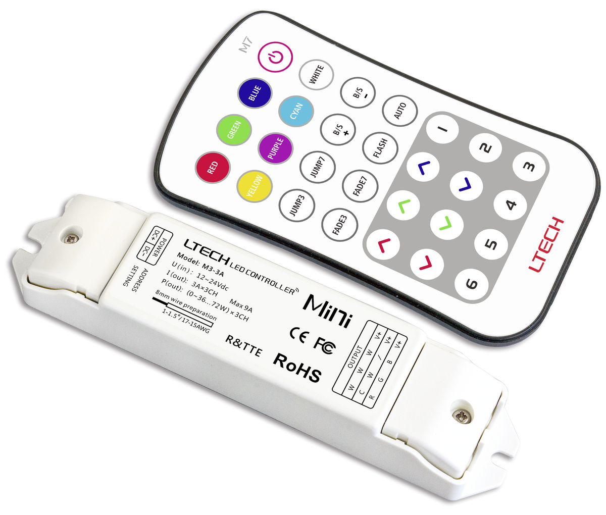 LTECH 24V Constant Voltage LED Driver M7&M3-3A
