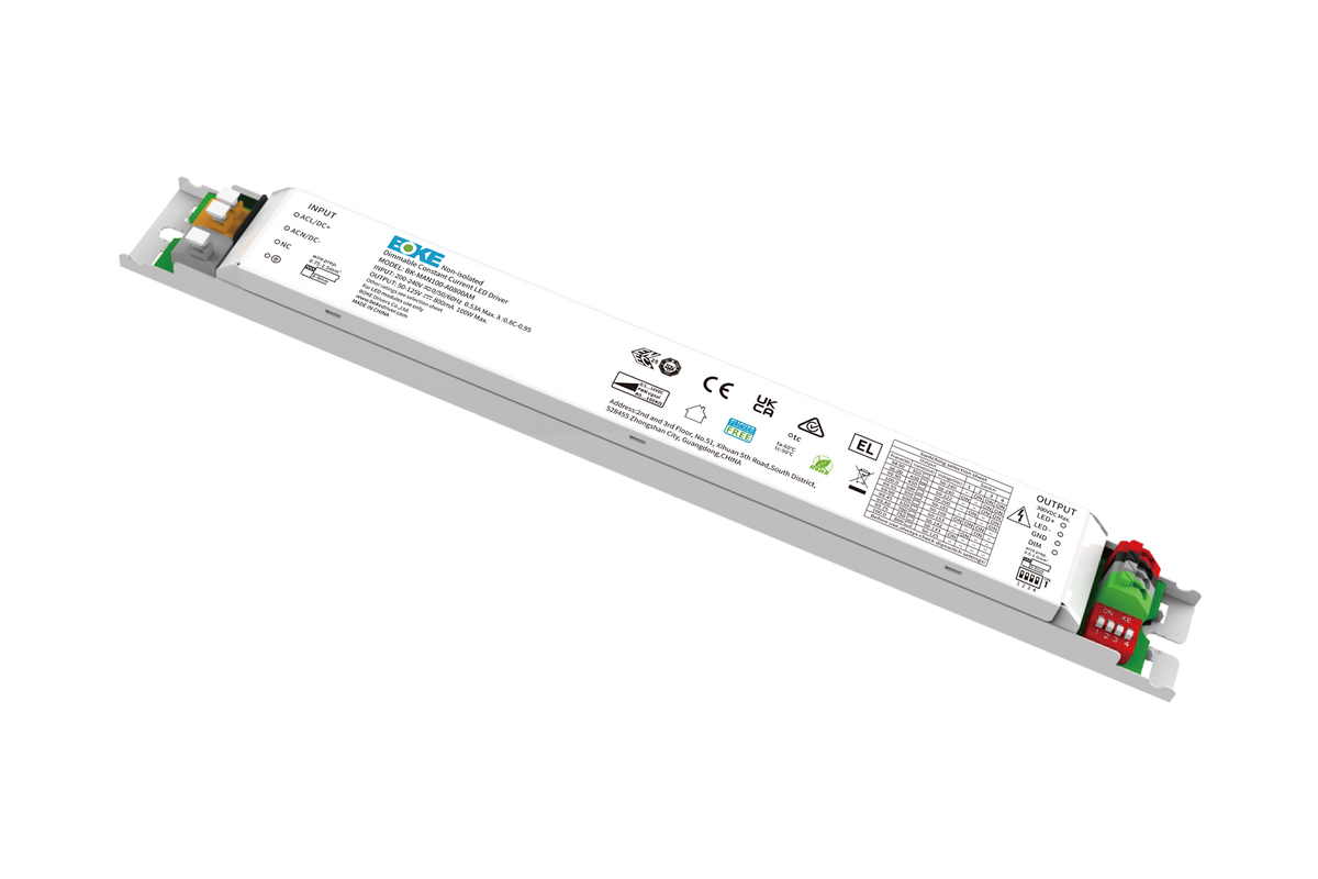 BOKE 75W 550mA Constant Current LED Driver BK-MAN075-A0550AM | 1-10V Dimmable