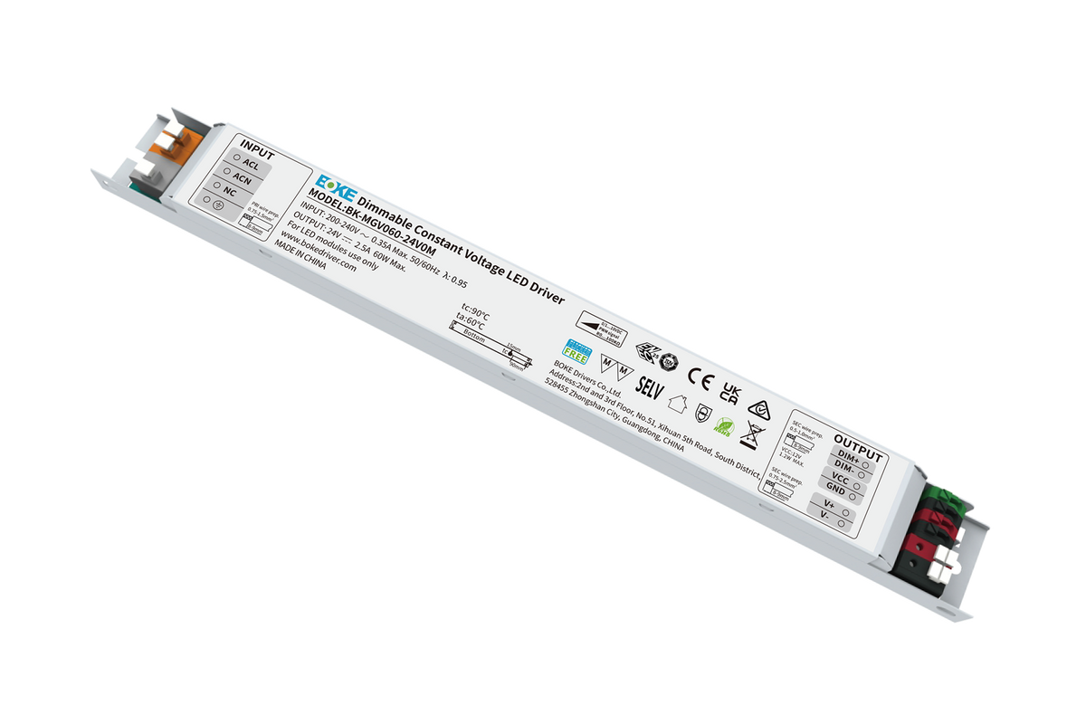 BOKE BK-MGV036-48V0M 36W 48V 1–10V Dimmable Constant Voltage LED Driver