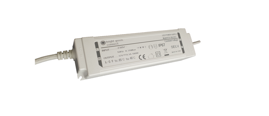 Bright Green Connect 100W 12V Constant Voltage LED Driver IP67 ECS-100-V012