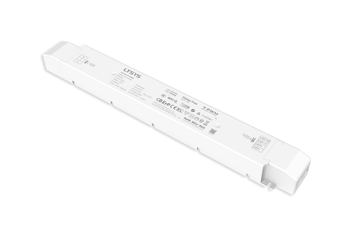 LTECH LM-150-24-G2MA 150W 24V 6.25A Matter Tunable White Smart LED Driver