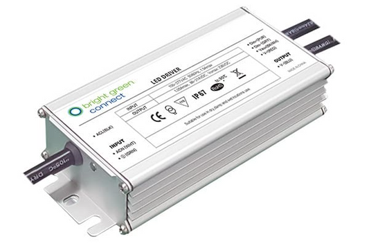 Bright Green Connect PXS-200-V024-D 200W 24V 0–10V Dimmable IP67 Constant Voltage LED Driver