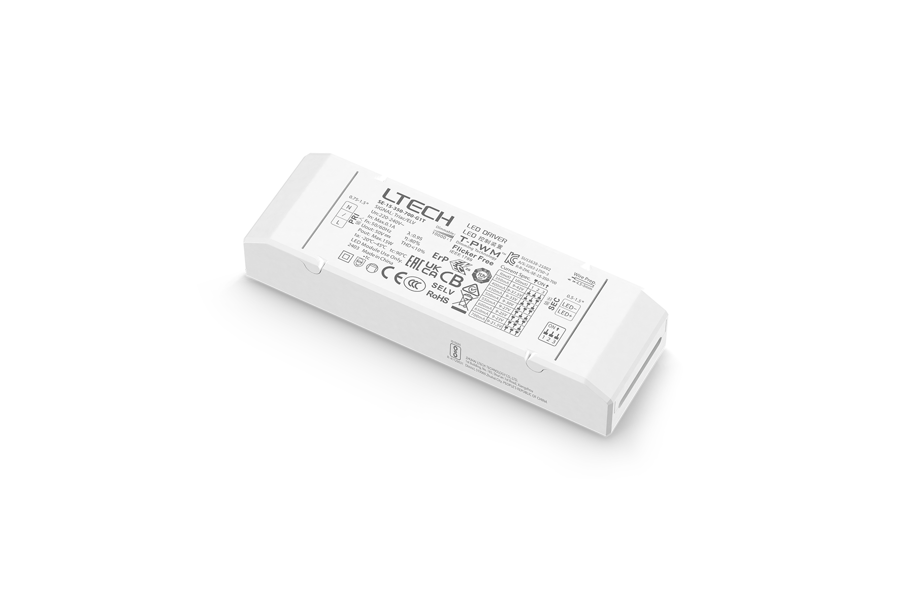 LTECH SE-6-350-700-G1T 350-700mA Triac Dimmable Constant Current LED ...