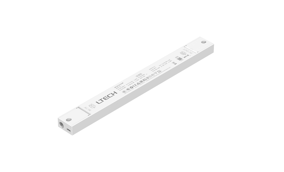 LTECH SN-30-24-G1NF 30W 24V NFC Programmable Constant Voltage LED Driver