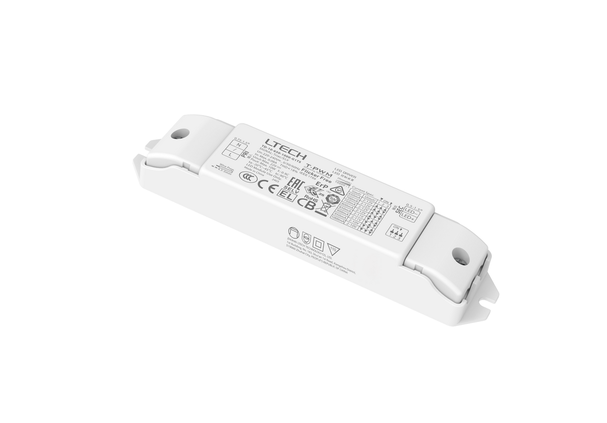 LTECH TD-10-650-1000-G1TS 10W 650–1000mA TRIAC/ELV Dimmable LED Driver