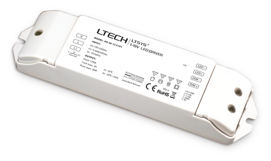 LTECH 36V Constant Voltage LED Driver AD-36-12-F1P1 | 1-10V Dimmable