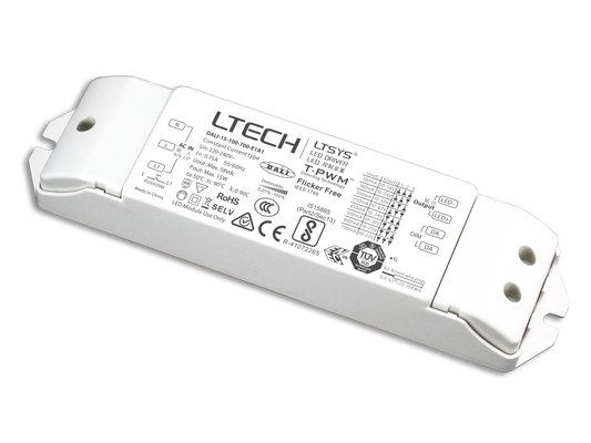 LTECH 100mA Constant Current LED Driver DALI-15-100-700-E1A1 | DALI Dimmable