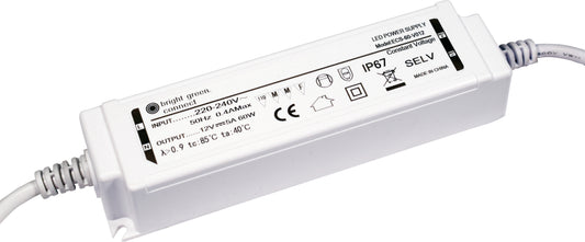 Bright Green Connect 60W 24V Constant Voltage LED Driver IP67 ECS-60-V024