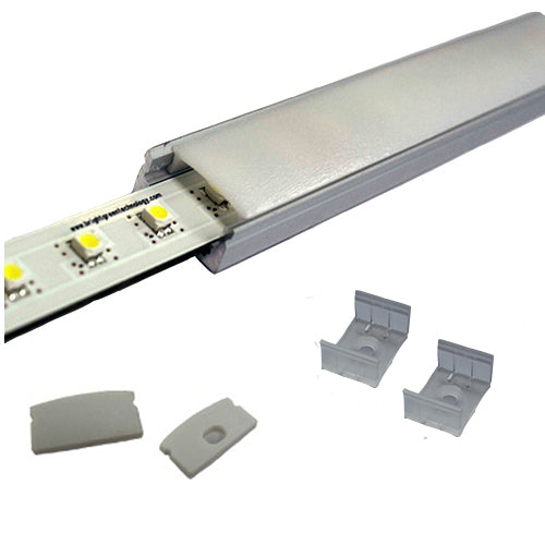 Bright Green LED Linear Profile - FK001-2 metres LED Aluminium Profile