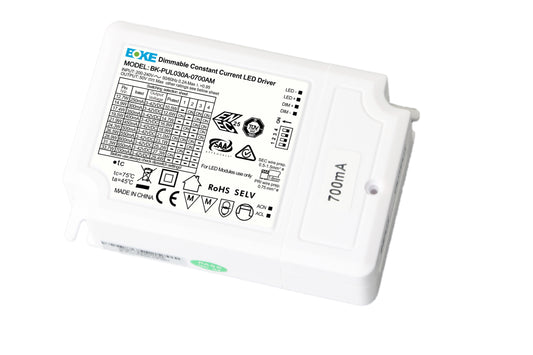 BOKE 30W 700mA Constant Current LED Driver BK-PUL030A-0700AM | 1-10V Dimmable