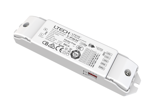 LTECH 12W 100-400mA Constant Current LED Driver SE-12-100-400-W1M | DMX