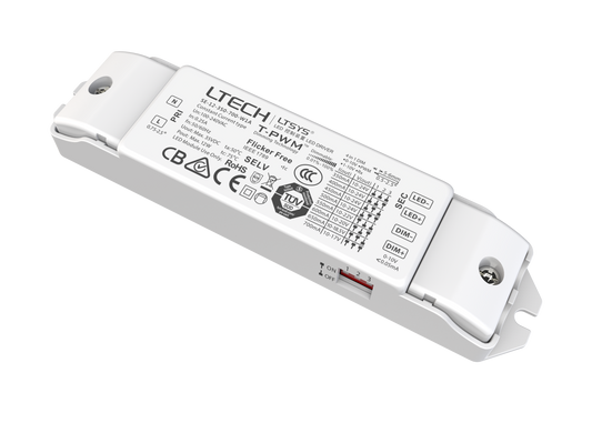 LTECH 12W 100-400mA Constant Current LED Driver SE-12-100-400-W1A | DMX