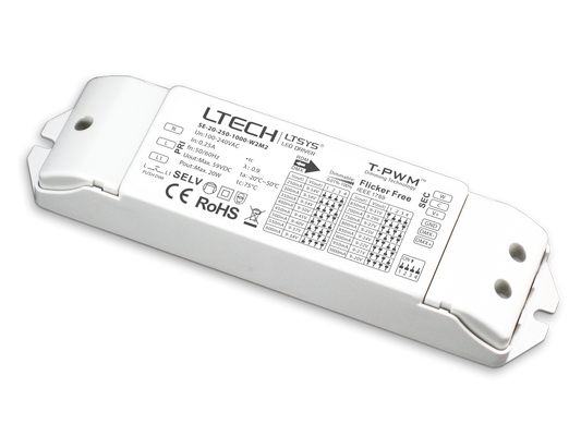 LTECH 20W 250-1000mA Constant Current LED Driver SE-20-250-1000-W2M2 | DMX