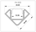 Bright Green LED Linear Profile - FK003 - 2 metres