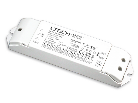 LTECH 20W 200mA Constant Current LED Driver TD-20-200-700-EFP1 | Triac Dimmable